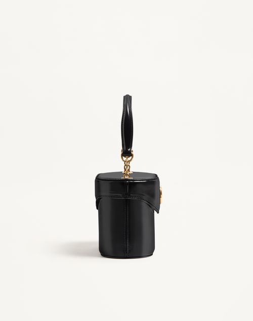 Valentino Garavani - Valentino Garavani Vain Vanity Bag In Shiny Calfskin - Black - Woman - Shoulder Bags
